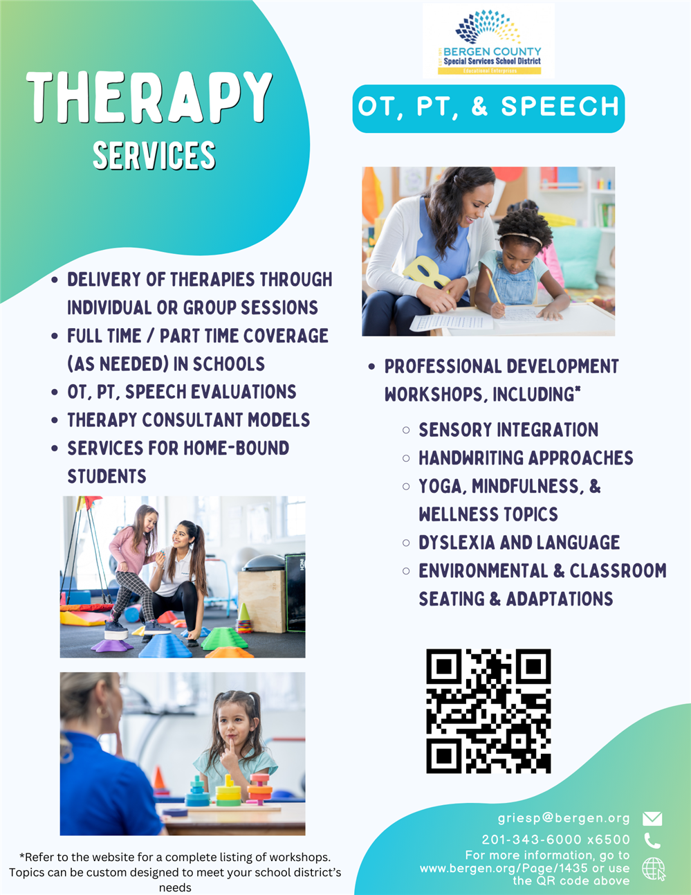Therapy Services Flyer